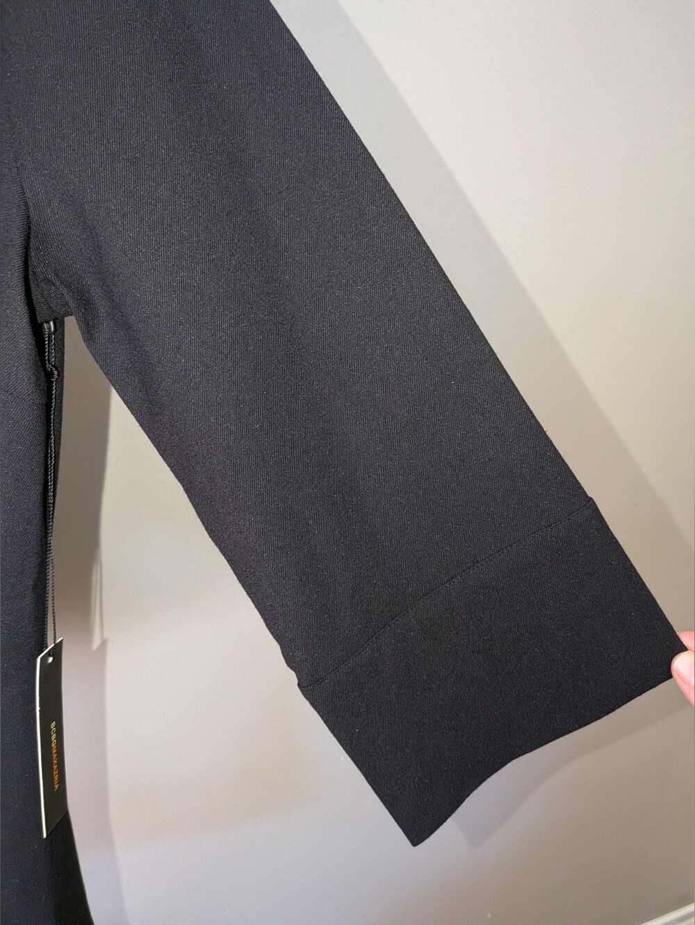 BCBGMaxAzria Black Jeweled V-Neck Long Sleeve Top - Picture 5 of 7